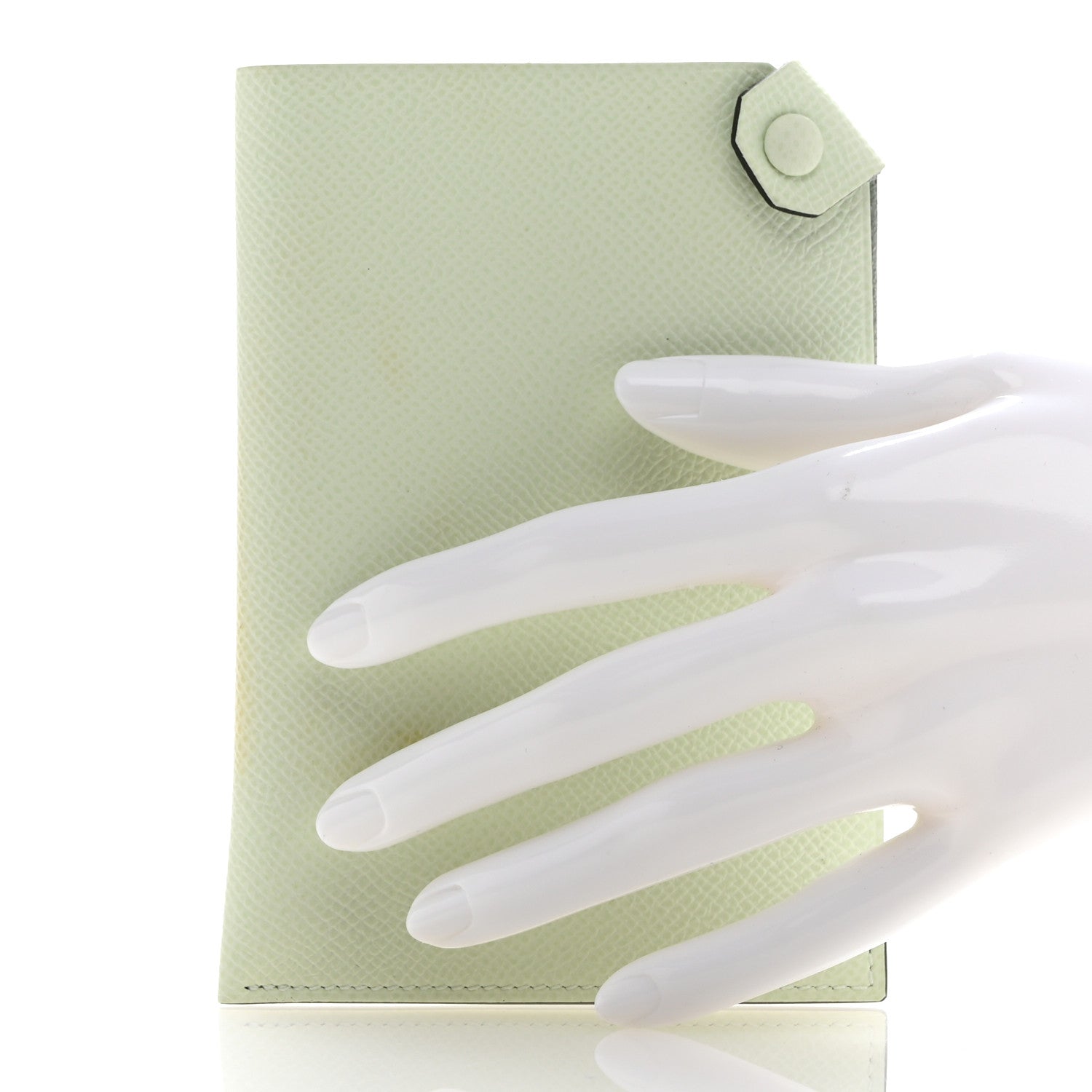 Hermes Epsom Tarmac PM Passport Holder Vert Fizz 2 of 10