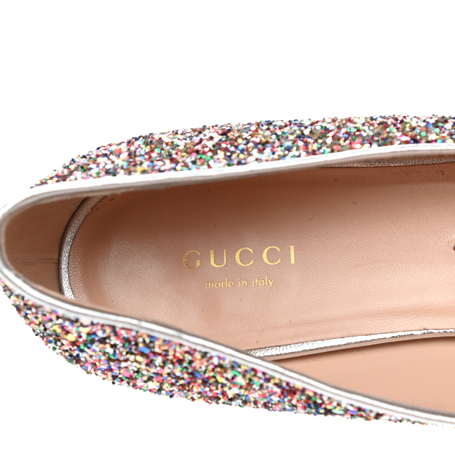 Gucci Crystal Horsebit Lovelight Ballet Flats 40 Multicolor 7 of 8