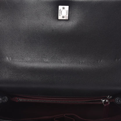 Chanel Caviar Quilted Medium Coco Handle Flap Black 9 of 12