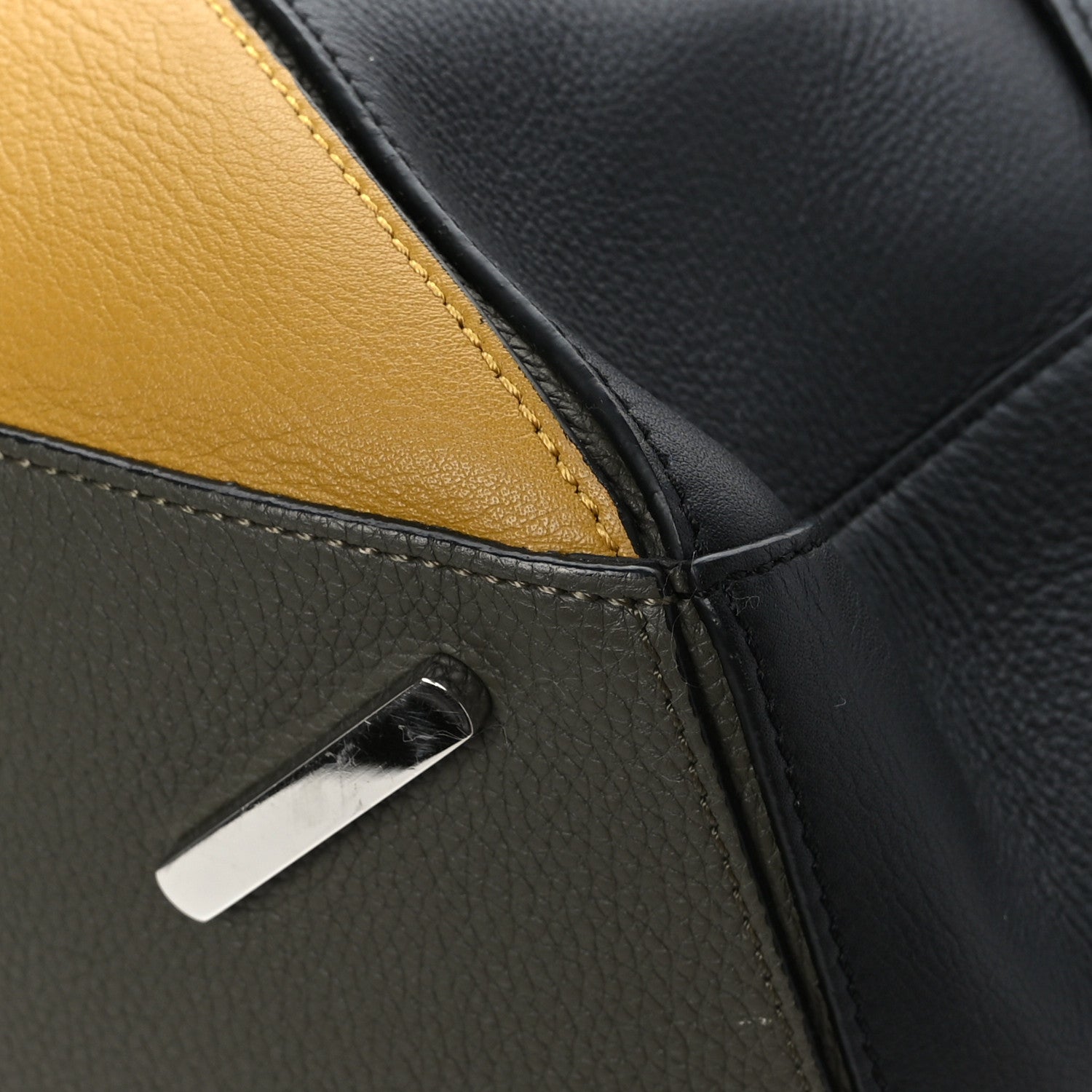 Loewe Calfskin Large Puzzle Bag Avocado Mustard Yellow 9 of 9