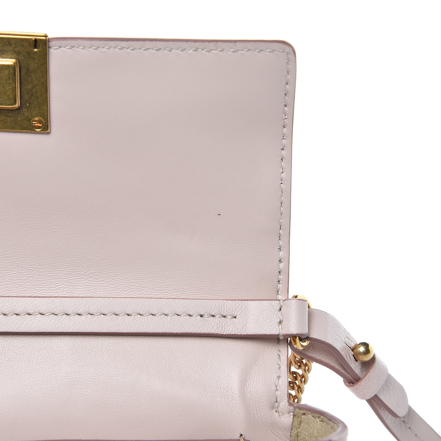 Givenchy Goatskin Quilted GV3 Mini Pocket Convertible Bag Pale Pink 7 of 7
