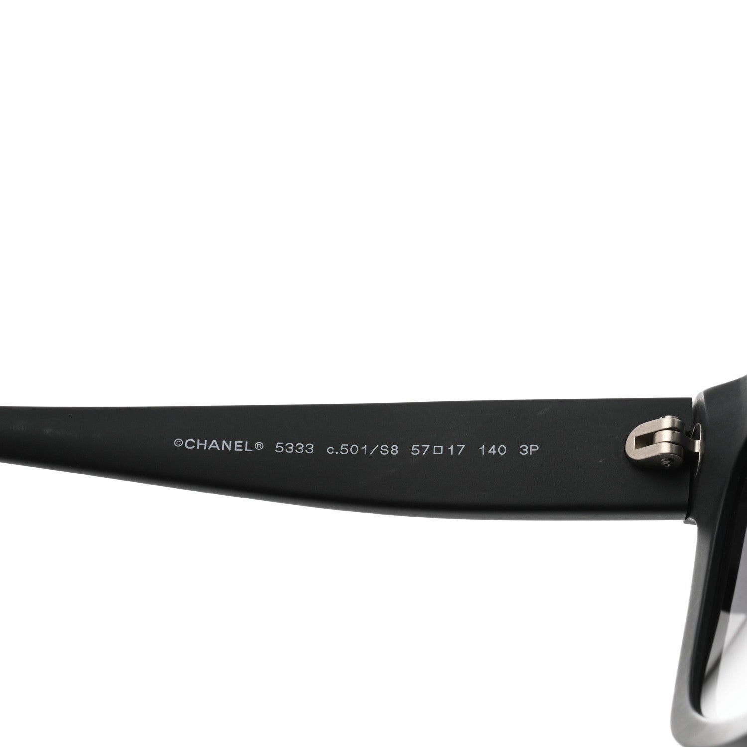 Chanel Polarized CC Sunglasses 5333 Matte Black 5 of 8