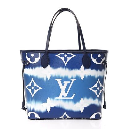 Louis Vuitton Monogram Escale Neverfull MM Blue 3 of 11