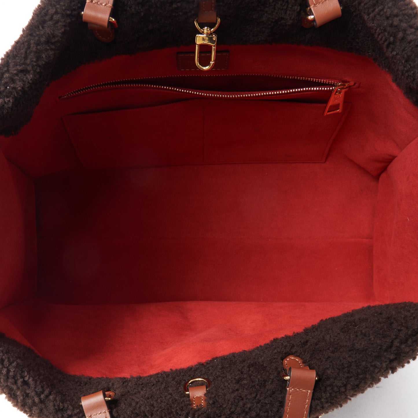 Shearling Monogram Giant Teddy Onthego GM Black White