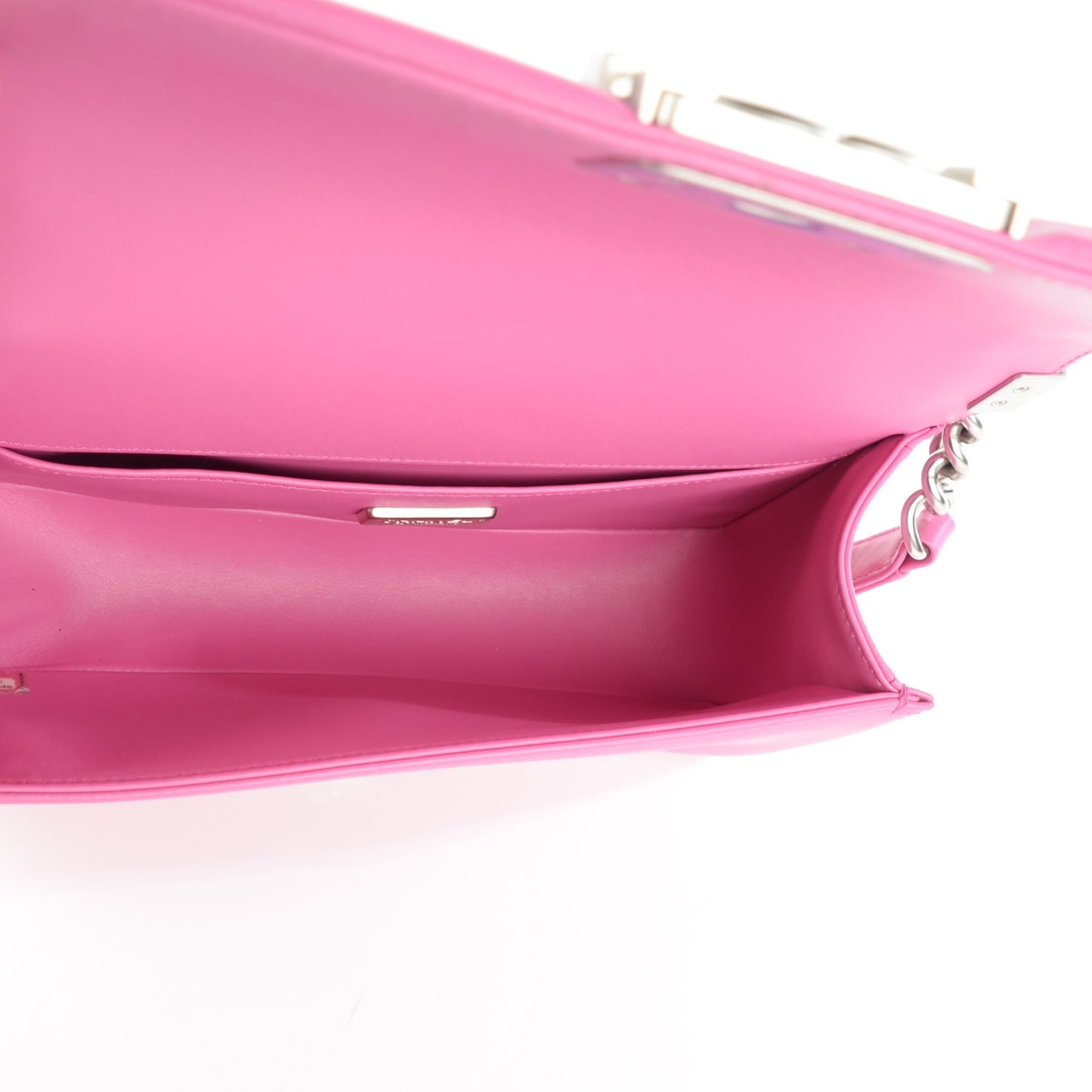Matte Python Calfskin Medium Boy Flap Pink