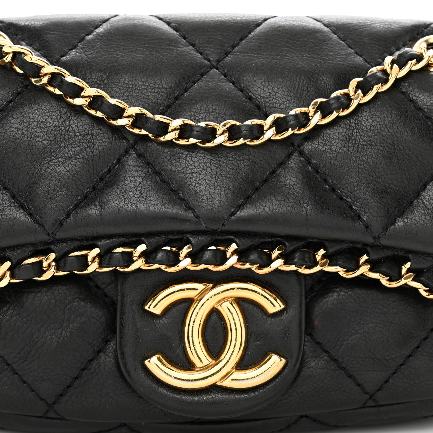 Chanel Calfskin Mini Chain Me Flap Black 5 of 12