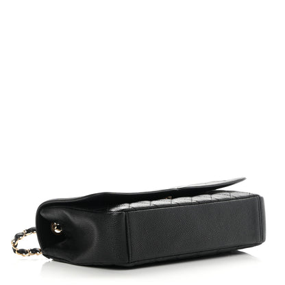 Chanel Caviar Quilted Medium CC Filigree Flap Black 4 of 13