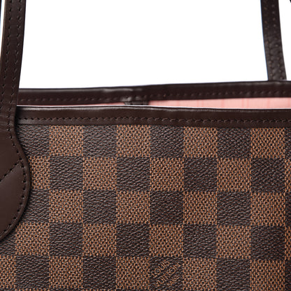 Louis Vuitton Damier Ebene Neo Neverfull MM Rose Ballerine 9 of 11