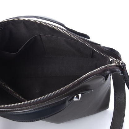 Fendi Vitello Dolce 4 Color Medium By The Way Boston Bag Carbone Grigio Polvere Multicolor 8 of 15