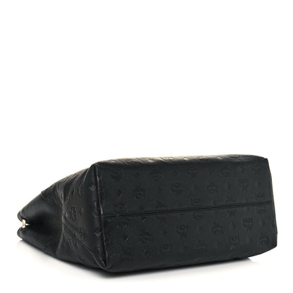 MCM Calfskin Ottomar Monogram Large Klara Hobo Black 3 of 14