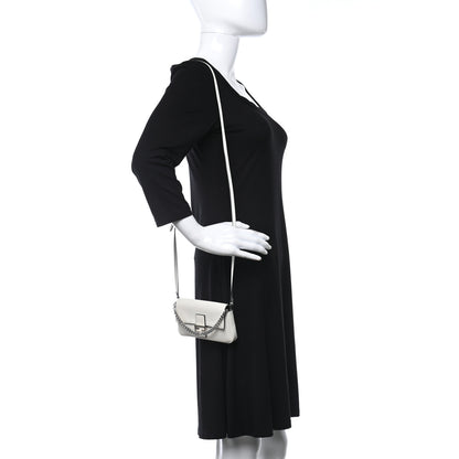Fendi Shiny Nappa Micro Baguette White 2 of 9