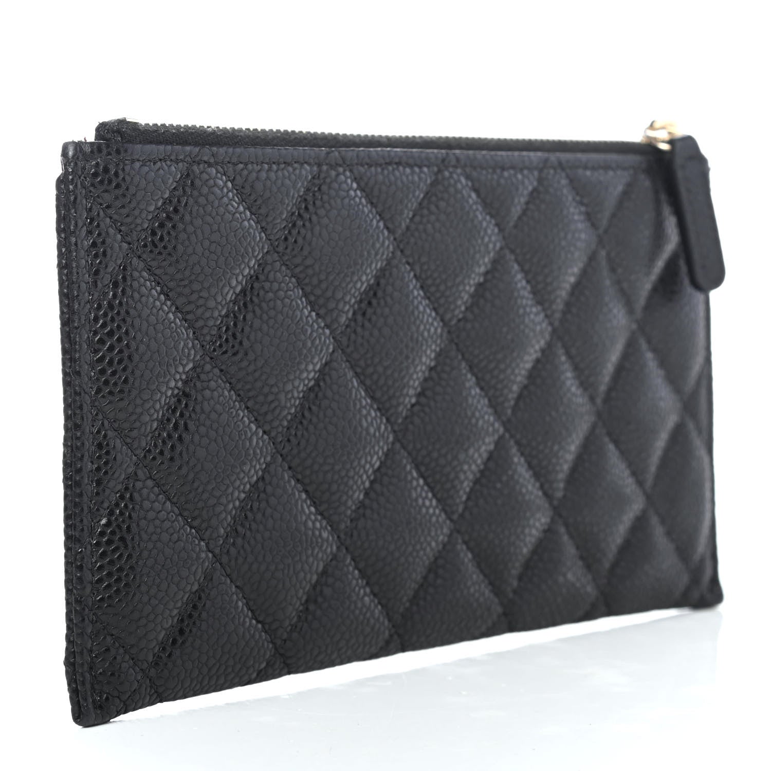 Chanel Caviar Quilted Classic Zip Pouch Black 2 of 4
