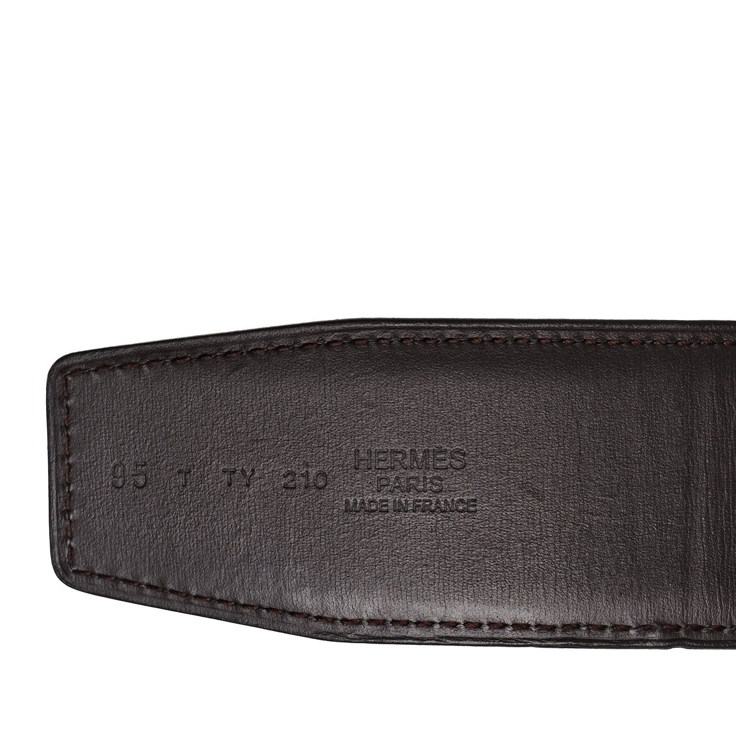 Hermes Box Chamonix 42mm Constance H Belt 95 Black Chocolate 3 of 5