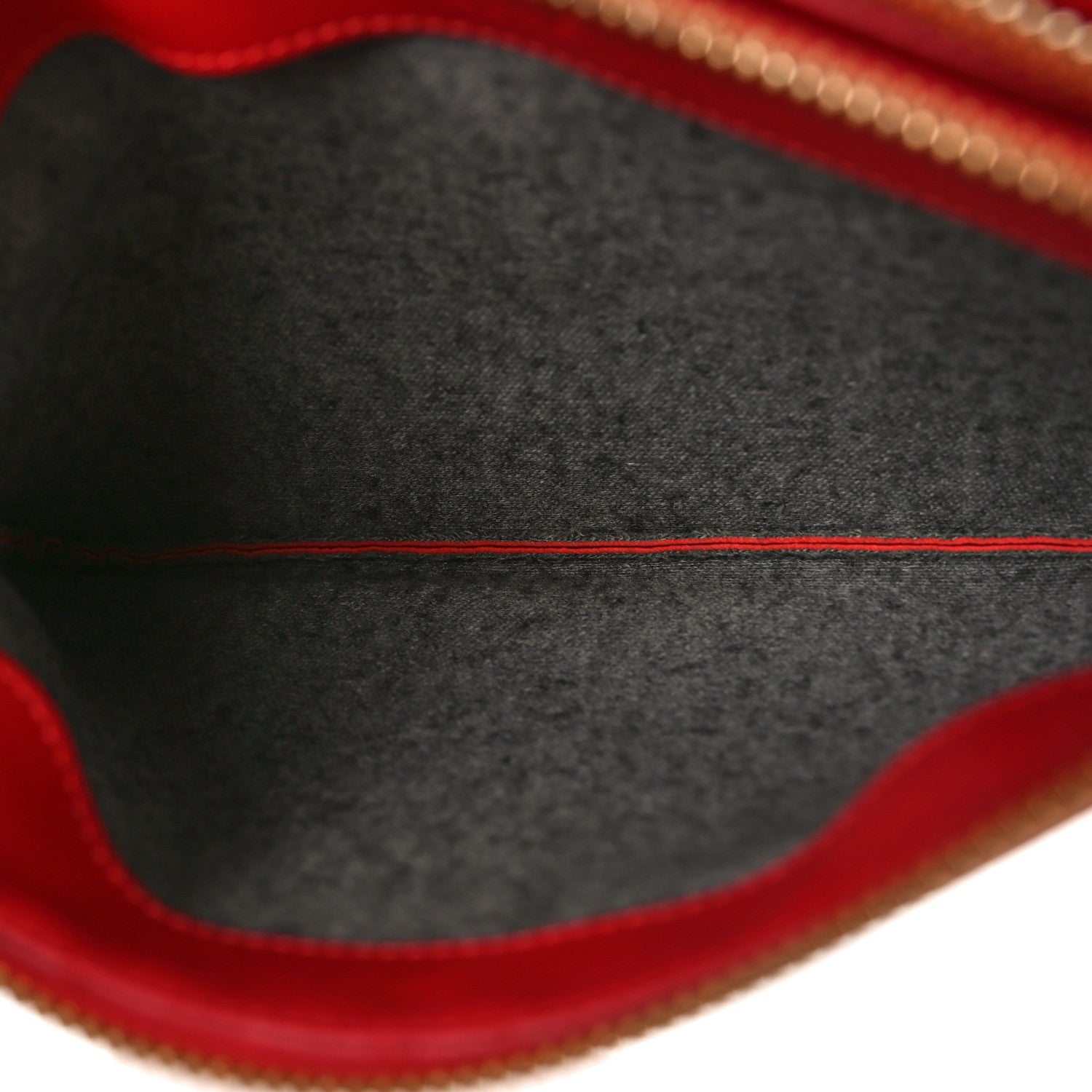 Celine Lambskin Small Trio Crossbody Bag Red 7 of 11
