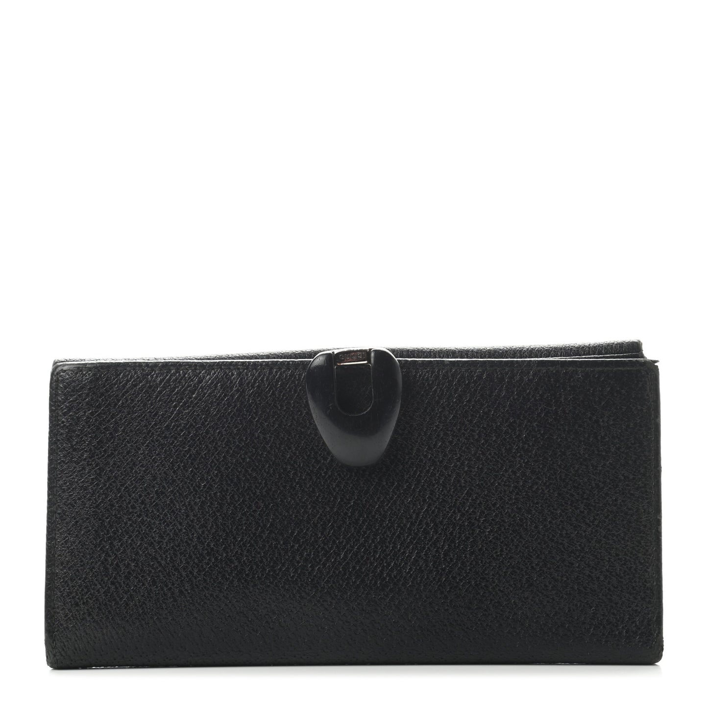 Calfskin Continental Flap Wallet Black