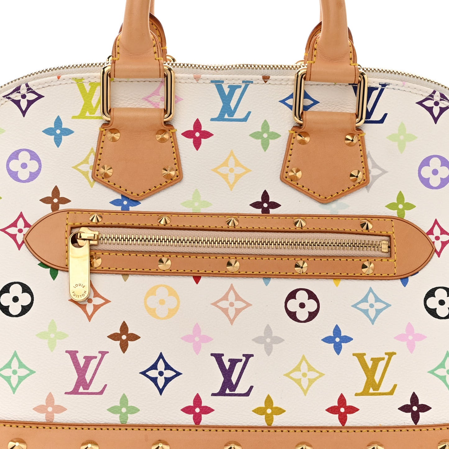 LOUIS VUITTON Monogram Multicolor Alma White
