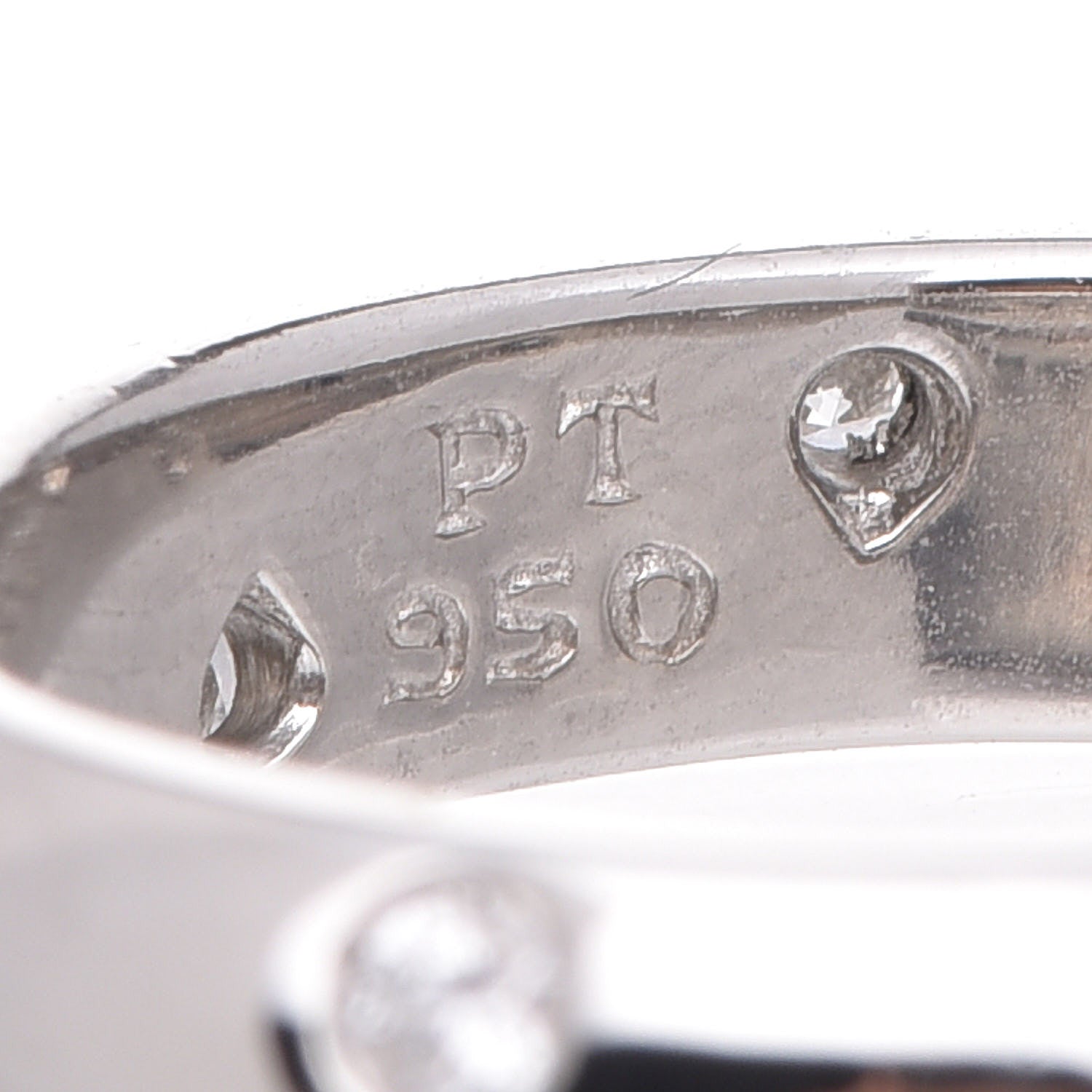 Tiffany Platinum Diamond 4mm Etoile Band Ring 53 6.5 4 of 6