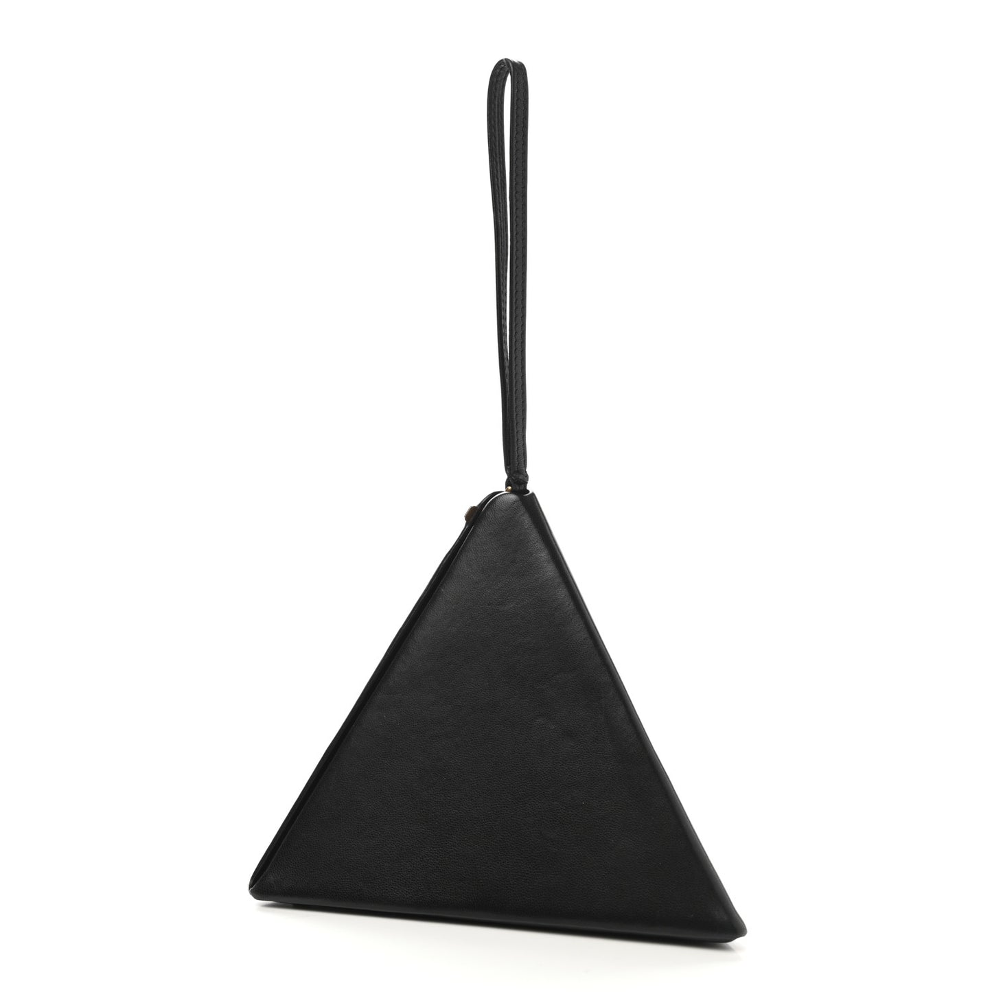 Lambskin Pyramid Clutch Black