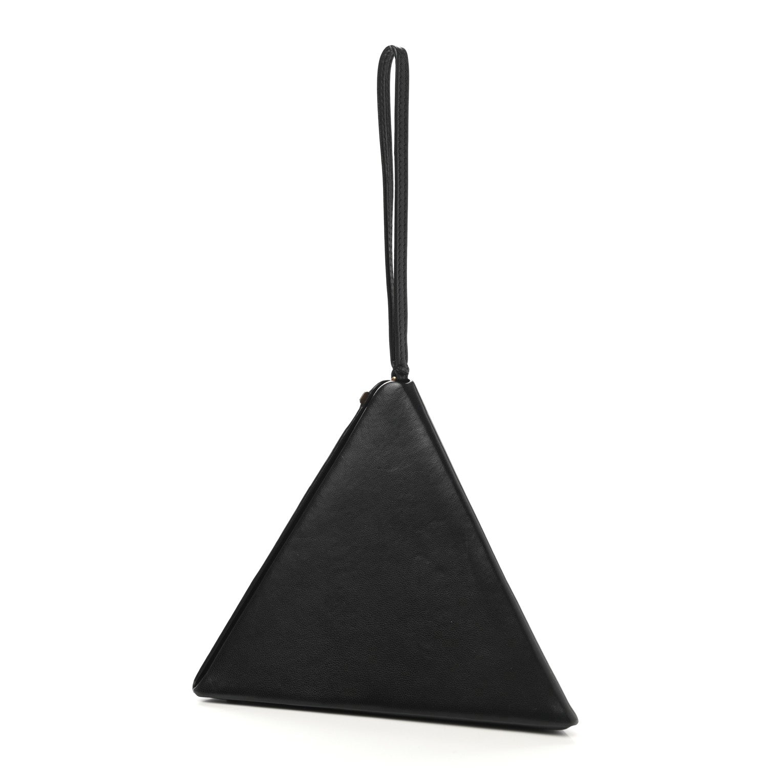Saint Laurent Lambskin Pyramid Clutch Black 3 of 9
