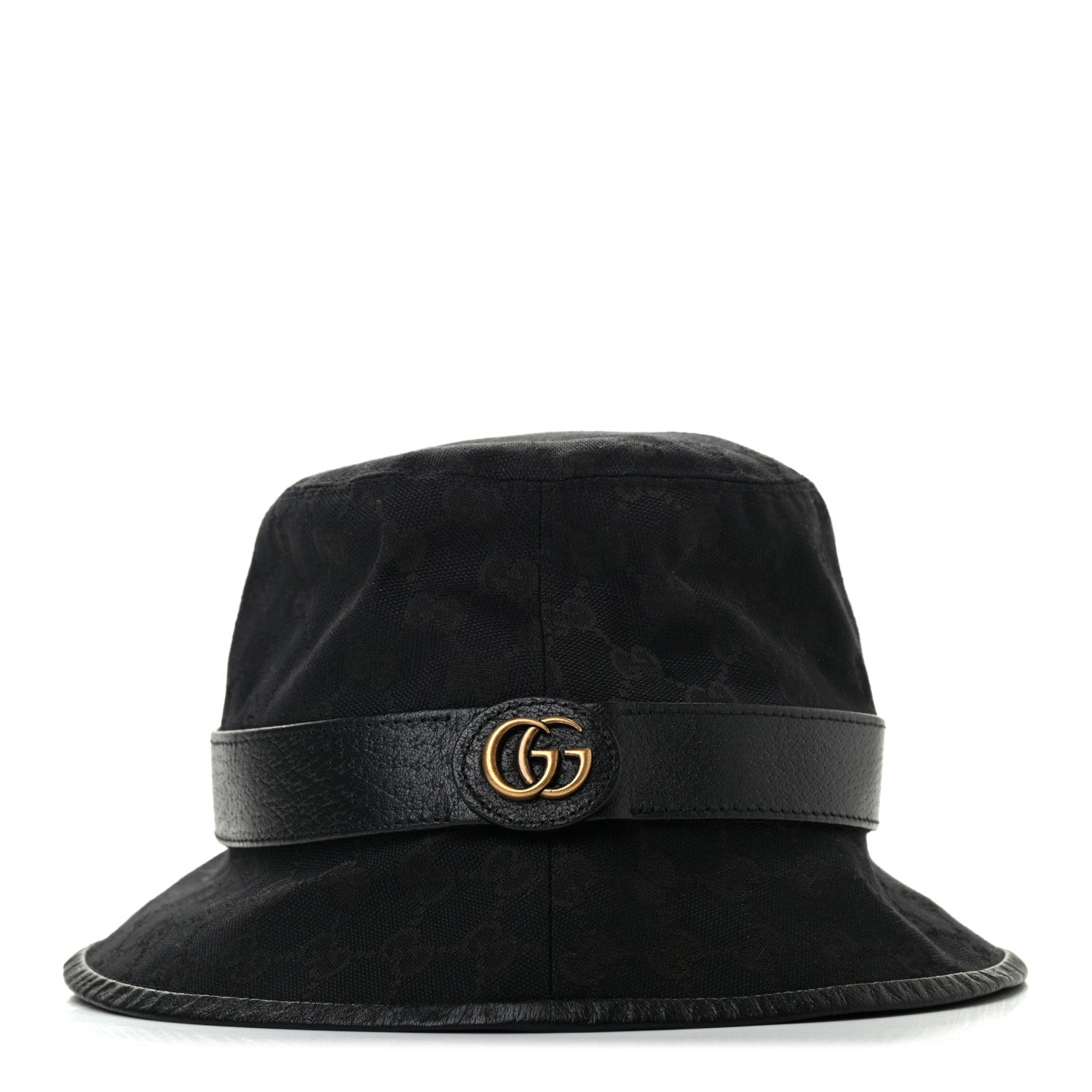 Gucci Monogram GG Canvas Fedora S Black 2 of 9