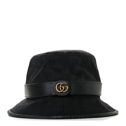 Gucci Monogram GG Canvas Fedora S Black 2 of 9