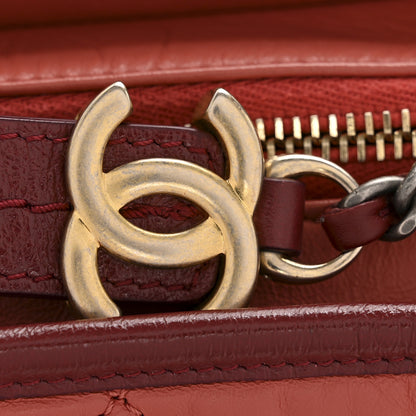 Chanel Aged Calfskin Quilted Small Gabrielle Hobo Red 12 of 12