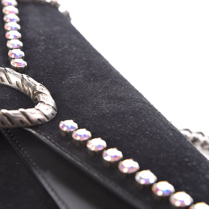 Gucci Suede Crystal Small Dionysus Shoulder Bag Black 10 of 10