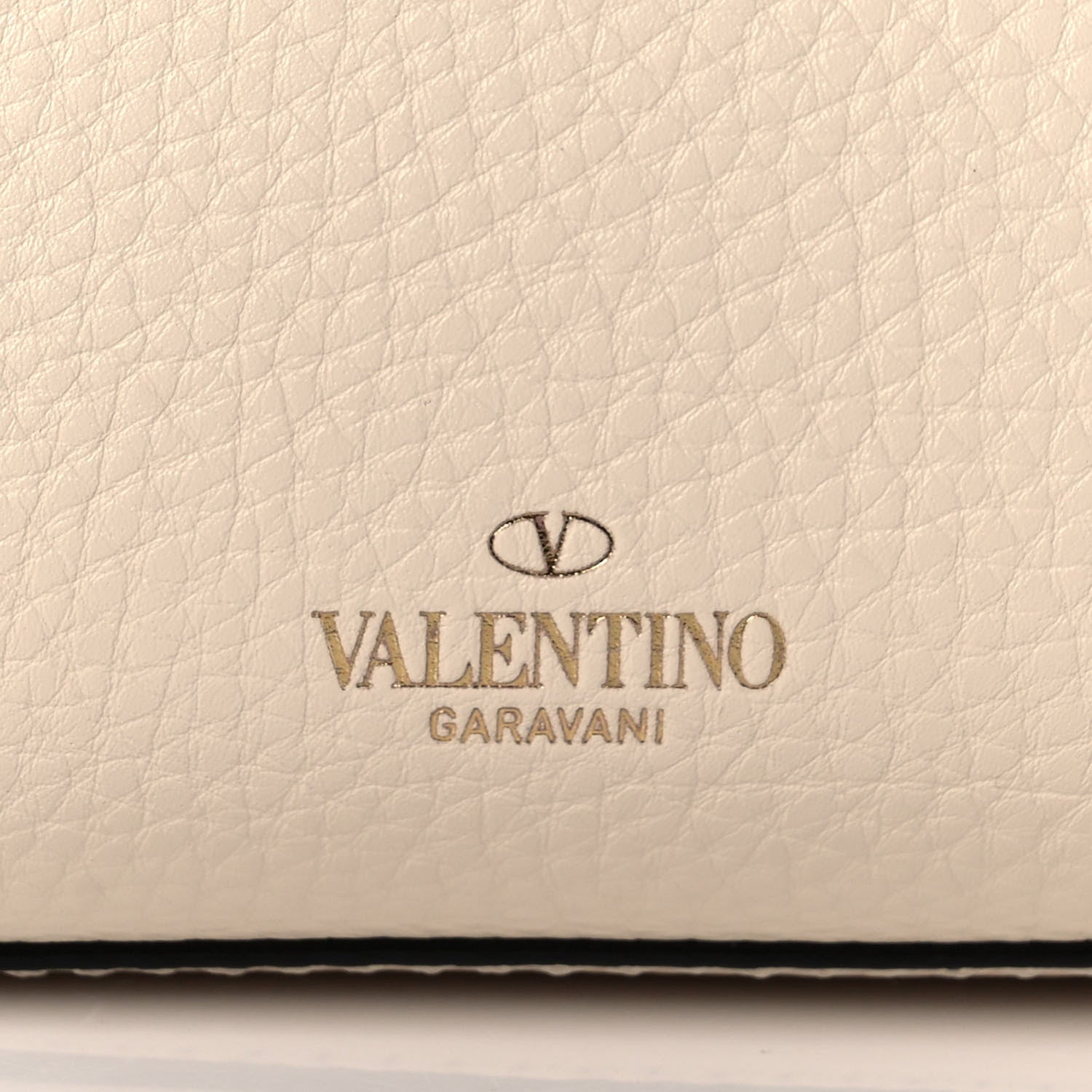 Valentino Garavani Grained Calfskin Small Rockstud Shoulder Tote Light Ivory 7 of 11