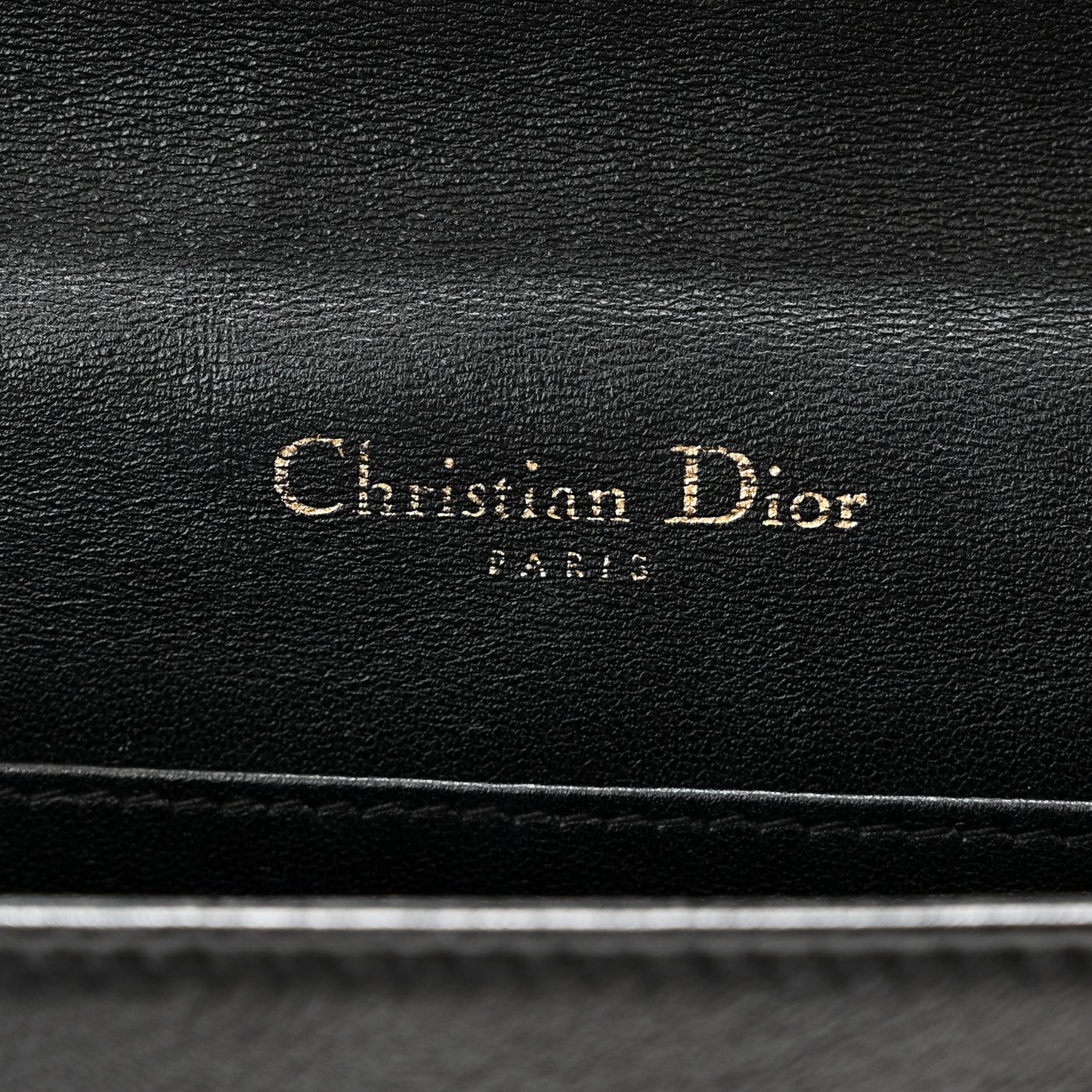 Lambskin Cannage Lady Dior Pouch Black