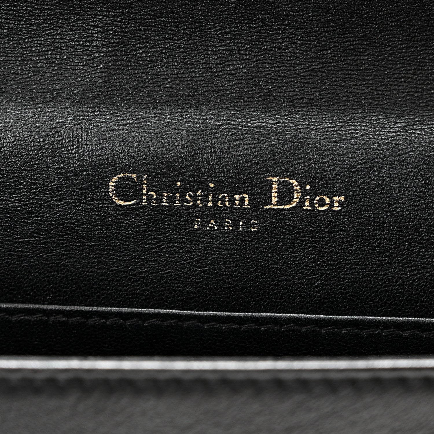 Christian Dior Lambskin Cannage Lady Dior Pouch Black 7 of 11