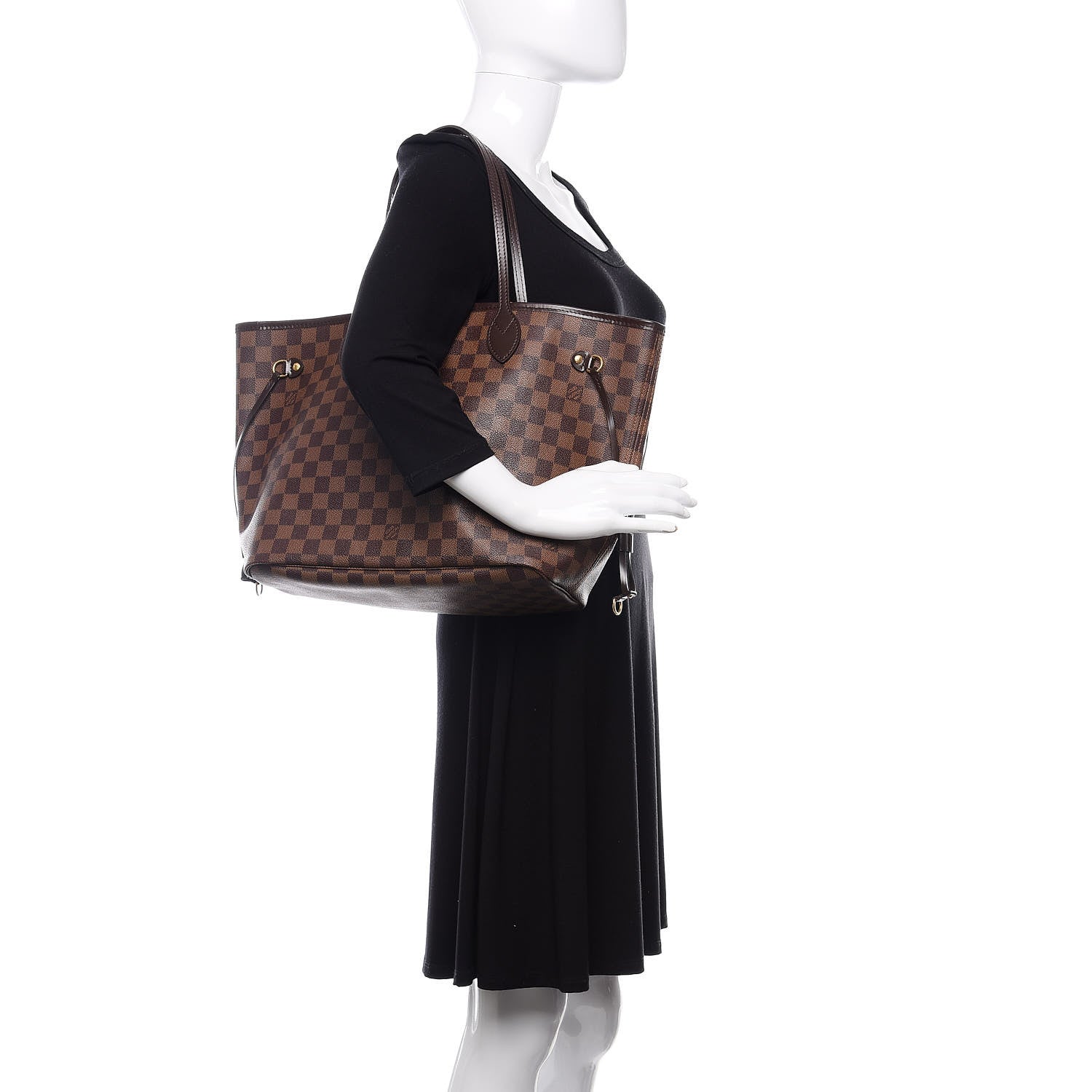 Louis Vuitton Damier Ebene Neverfull MM 2 of 10