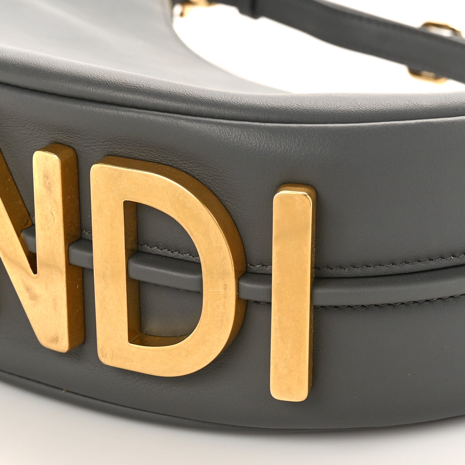 Fendi Vitello Grace Matte Small Fendigraphy Hobo Bag Anthracite 9 of 9