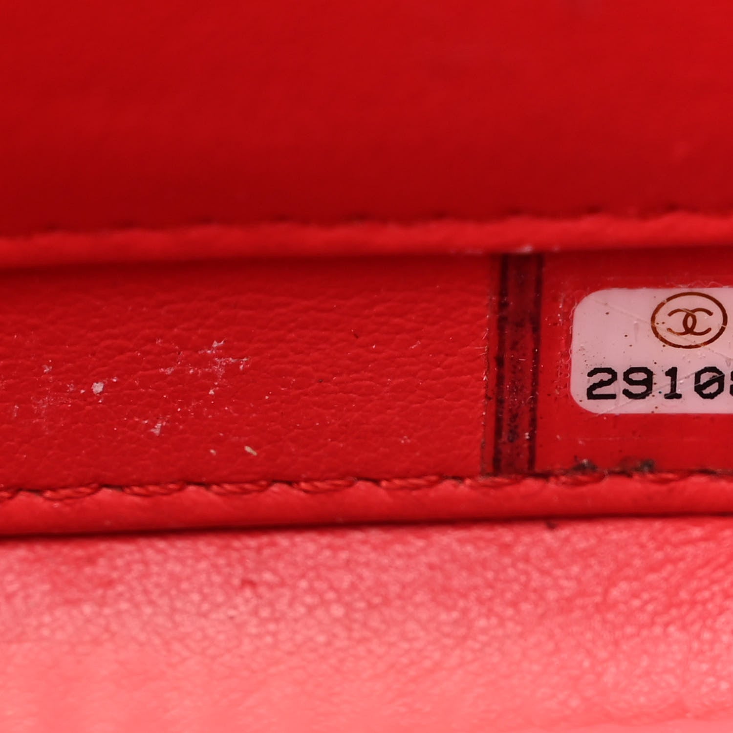 Chanel Caviar Quilted Small CC Filigree Vanity Case Red 7 of 15