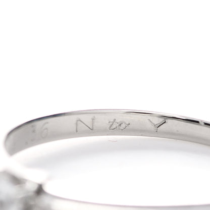 Tiffany Platinum Diamond .36ct Solitaire Engagement Ring 50 5.25 5 of 7