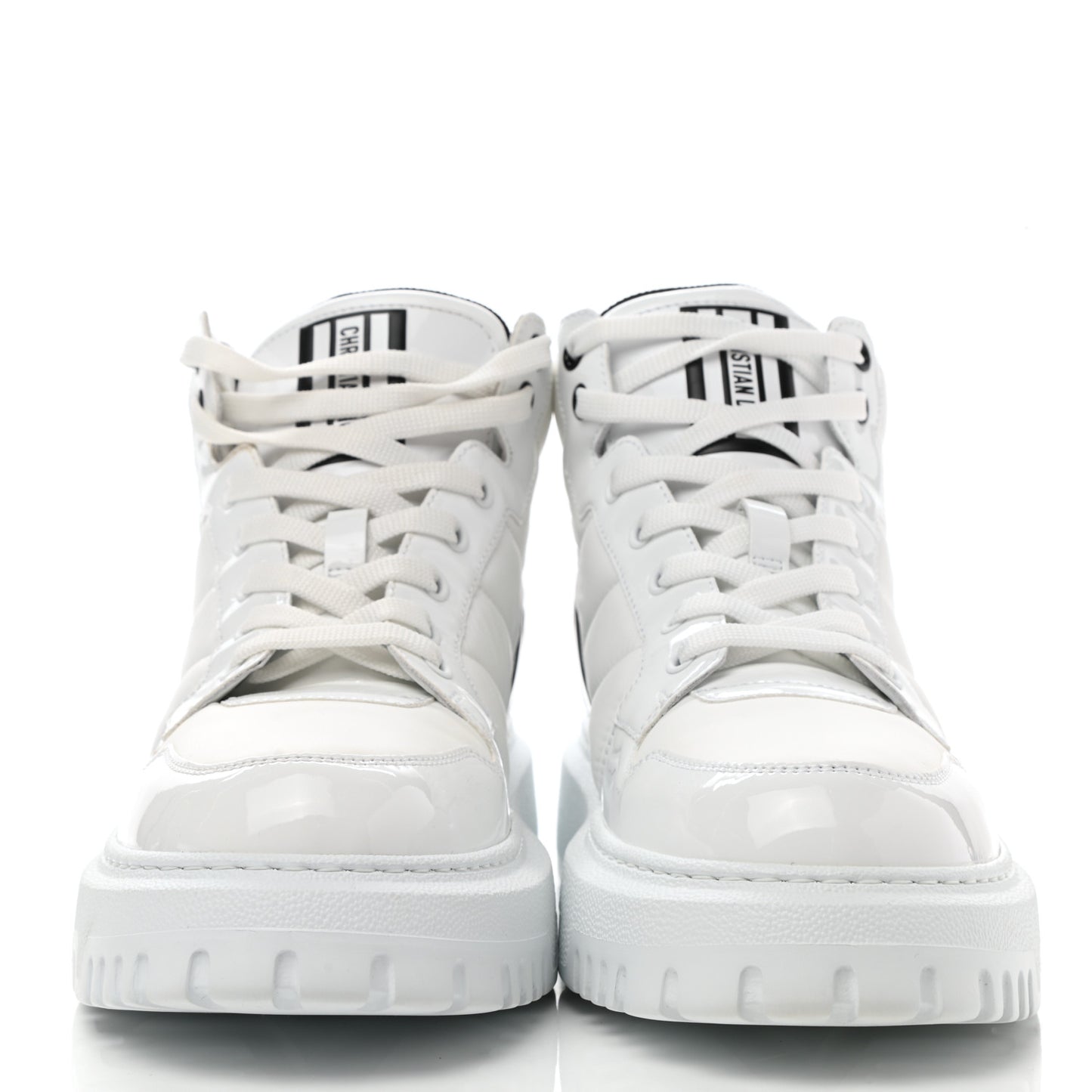 Nylon Fabric Womens D-Player High Top Sneakers 39.5 White Black