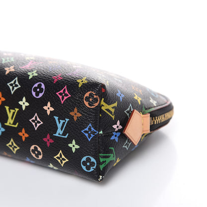 Louis Vuitton Monogram Multicolor Cosmetic Pouch Black Grenade 4 of 12