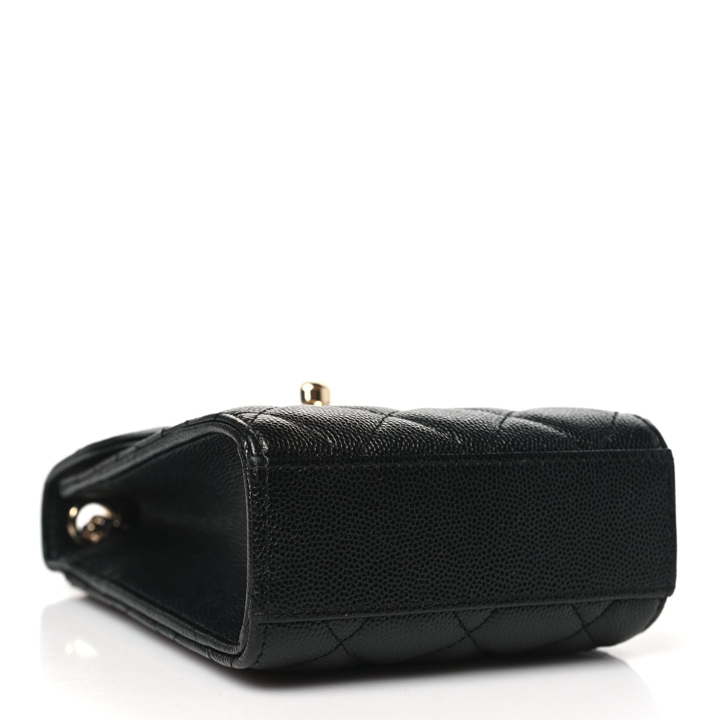 Caviar Quilted Classic Phone Holder Black