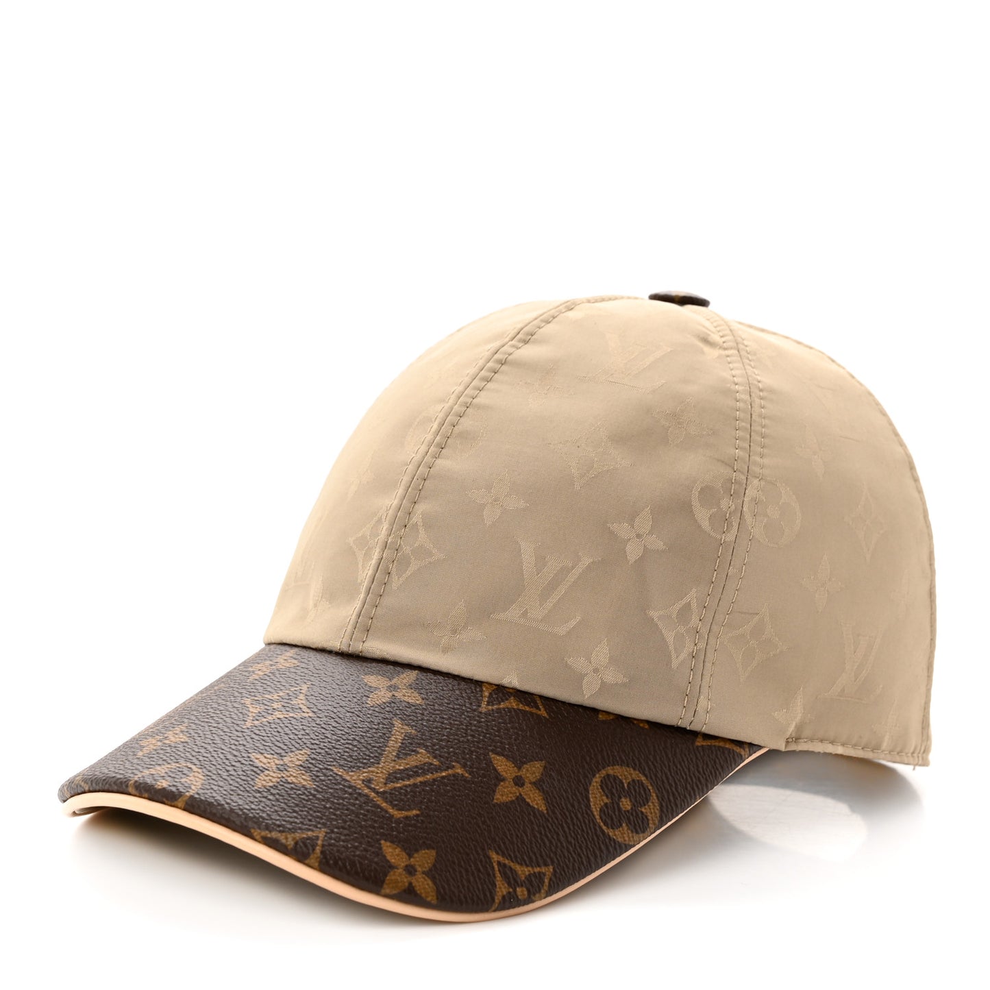 Monogram Polyester Silk LV Get Ready Cap M Beige