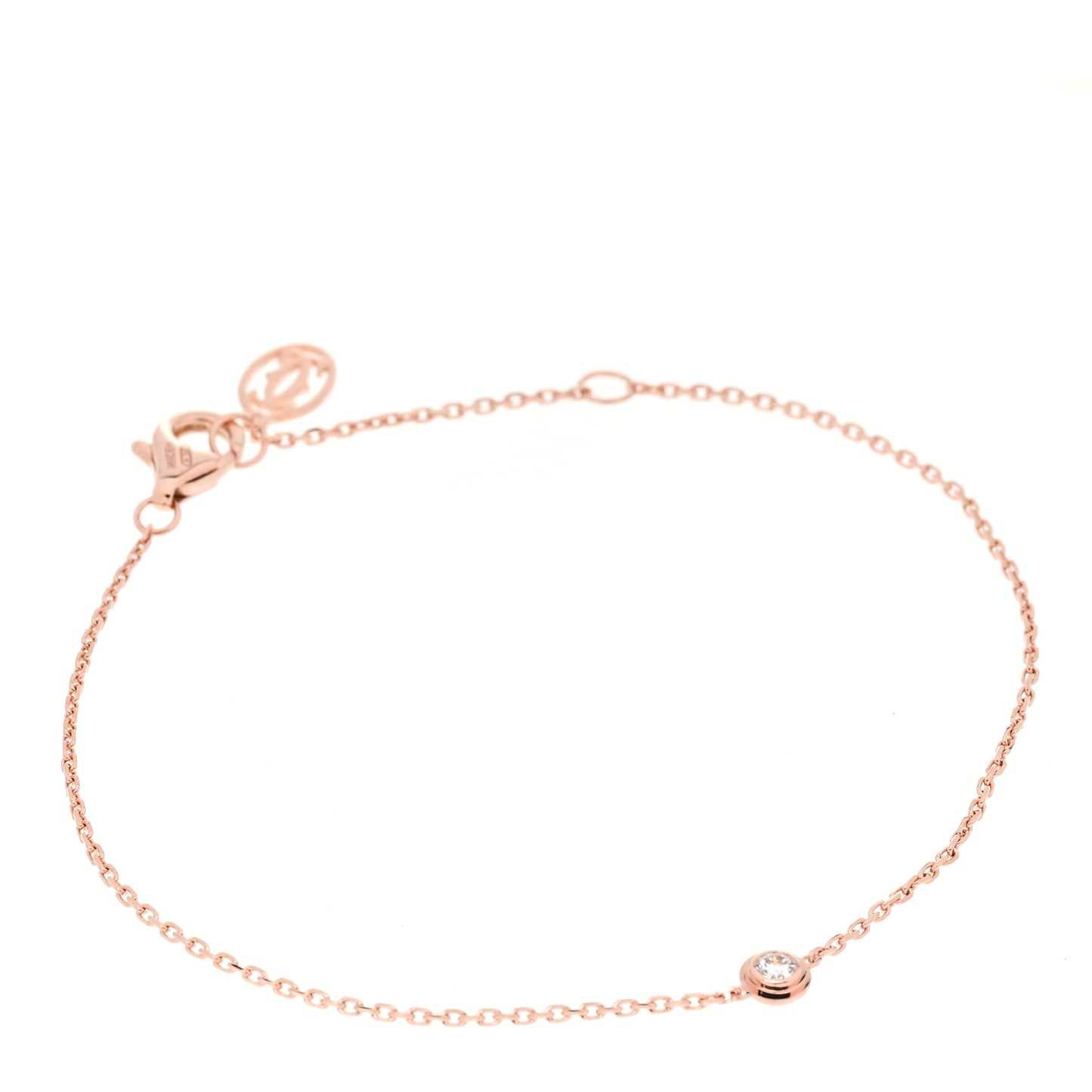 18K Pink Gold Diamond XS D'Amour Bracelet