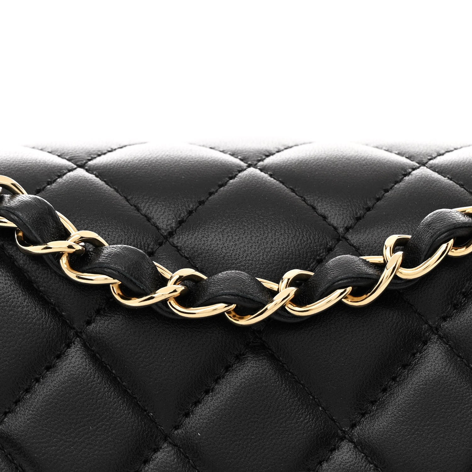Chanel Lambskin Quilted Mini Rectangular Flap Black 8 of 11