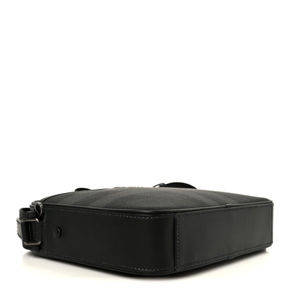 Burberry Coated Canvas Calfskin Check Muswell Bag Charcoal 4 of 11