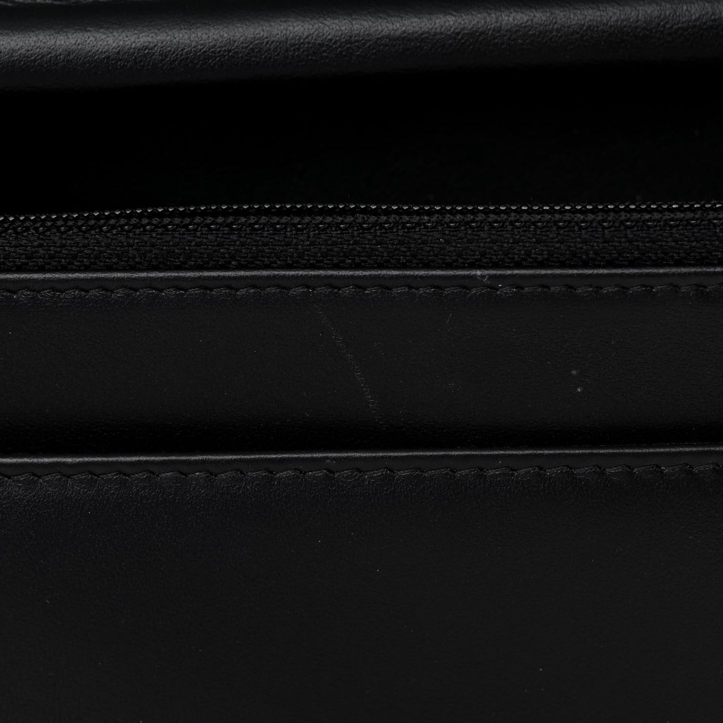 Caviar Quilted Boy Wallet On Chain WOC Black