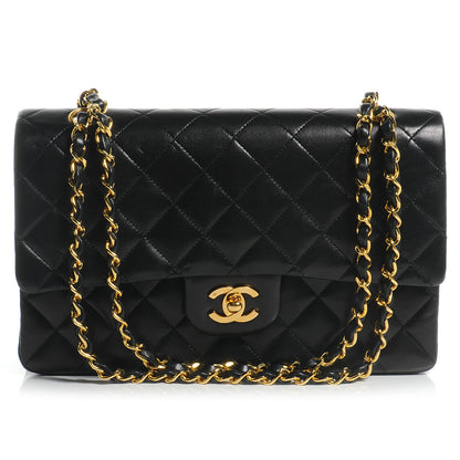 Chanel Lambskin Medium Double Flap Black 1 of 9