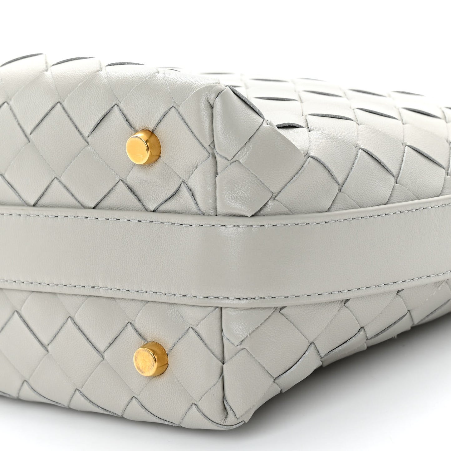 Calfskin Nappa Intrecciato Mini Wallace Agate Grey