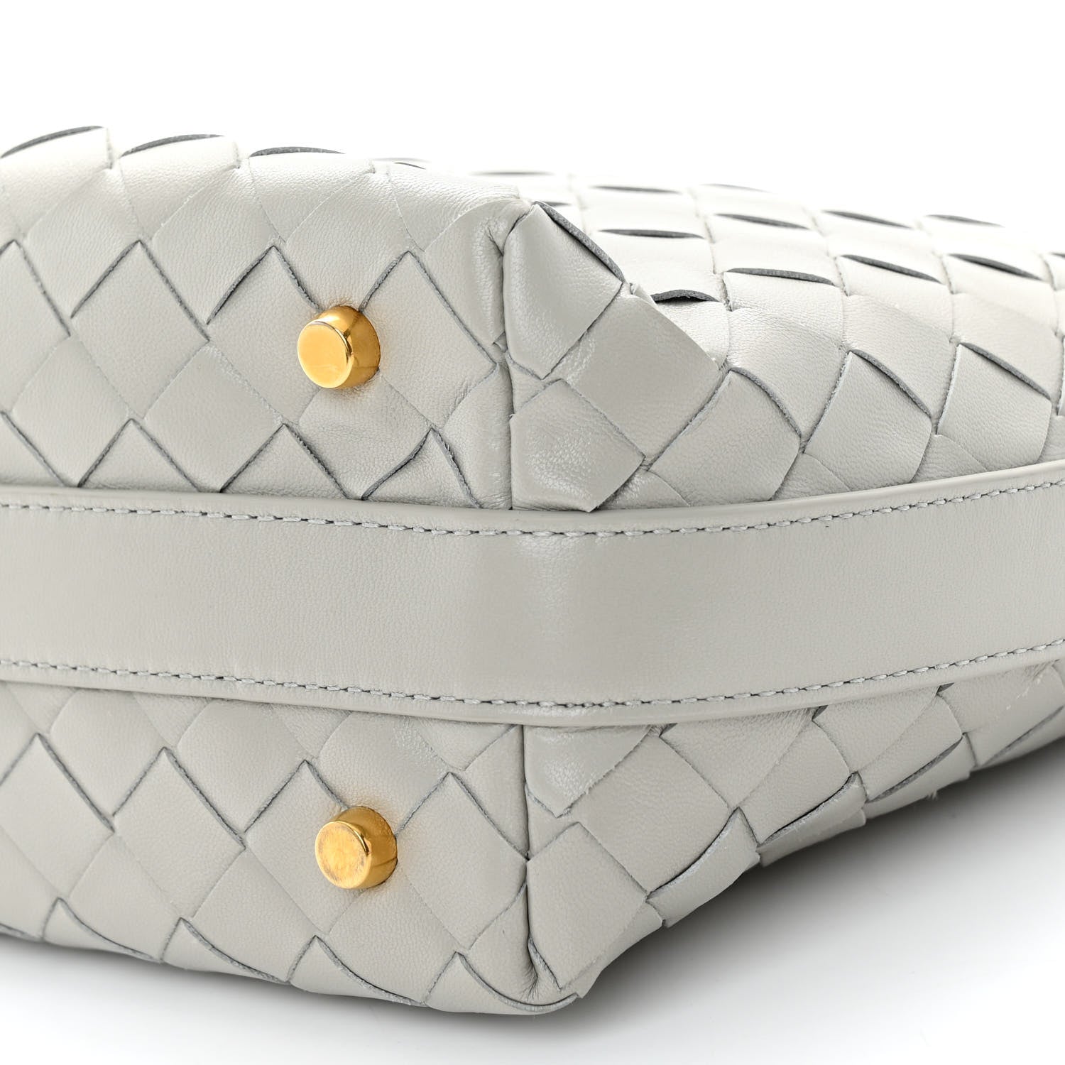 Bottega Veneta Calfskin Nappa Intrecciato Mini Wallace Agate Grey 9 of 9