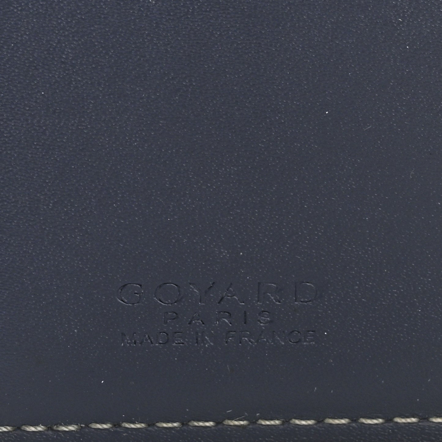 Goyardine Saint Marc Folding Card Case Navy