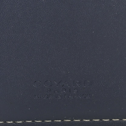 Goyard Goyardine Saint Marc Folding Card Case Navy 6 of 10