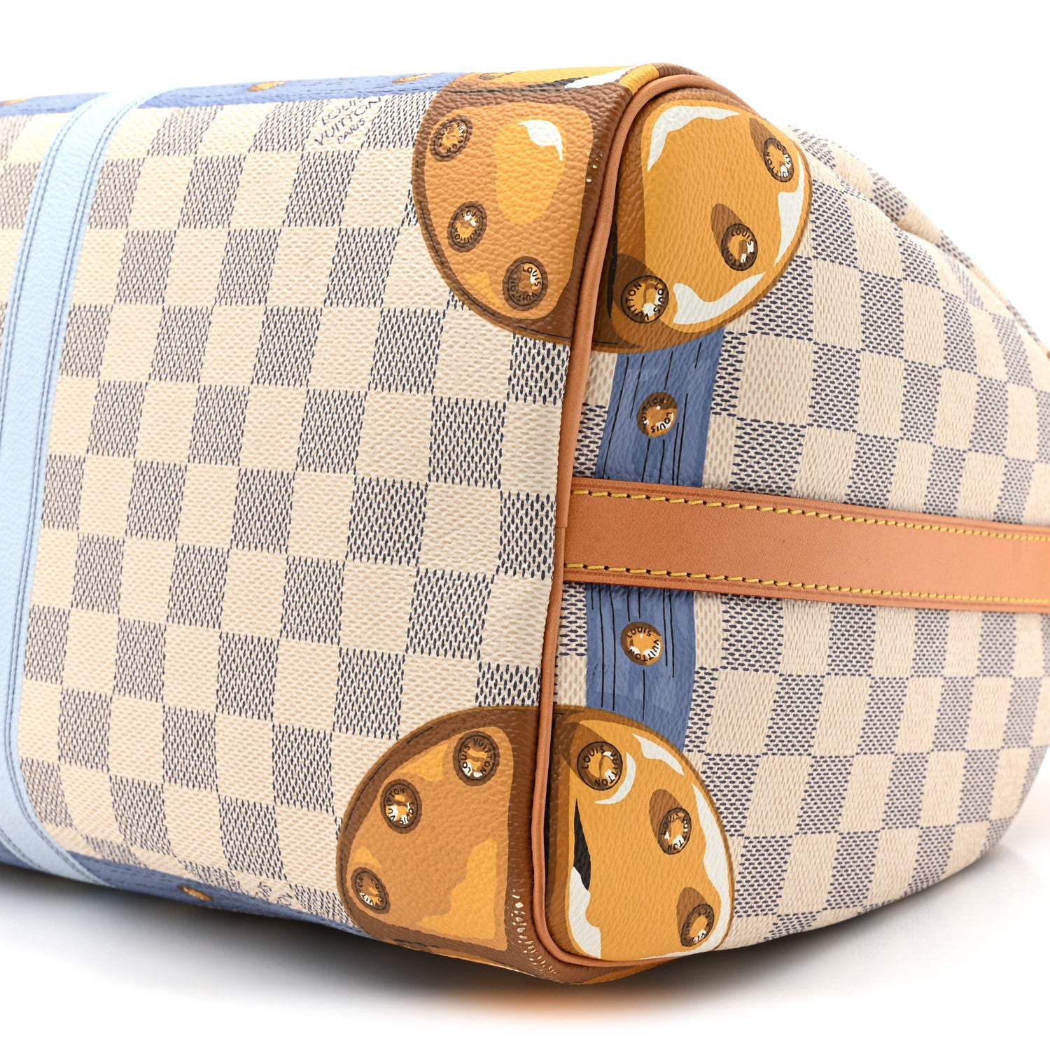 Louis Vuitton Damier Azur Summer Trunks Speedy Bandouliere 30 8 of 14