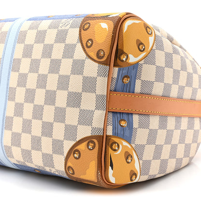 Louis Vuitton Damier Azur Summer Trunks Speedy Bandouliere 30 8 of 14