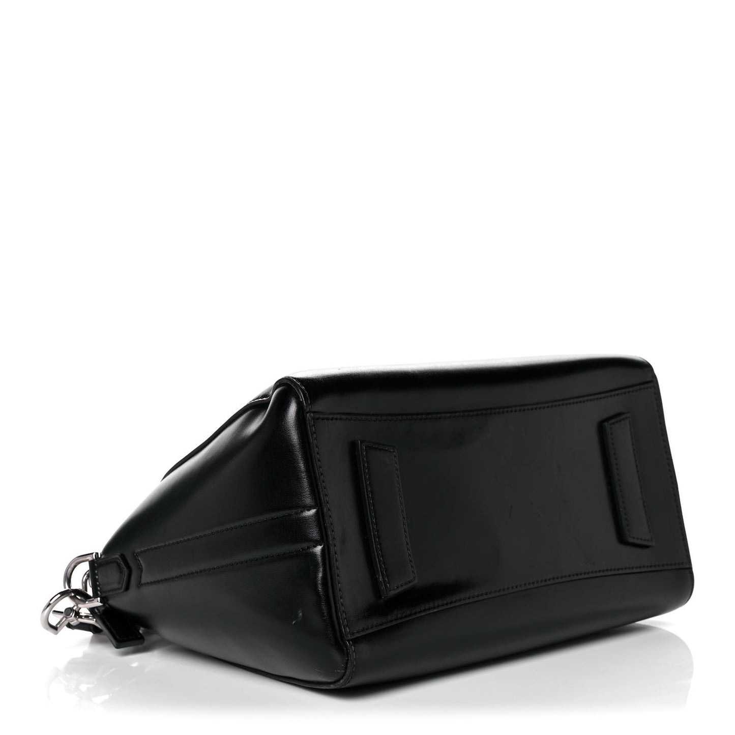 Shiny Lord Calfskin Small Antigona Black
